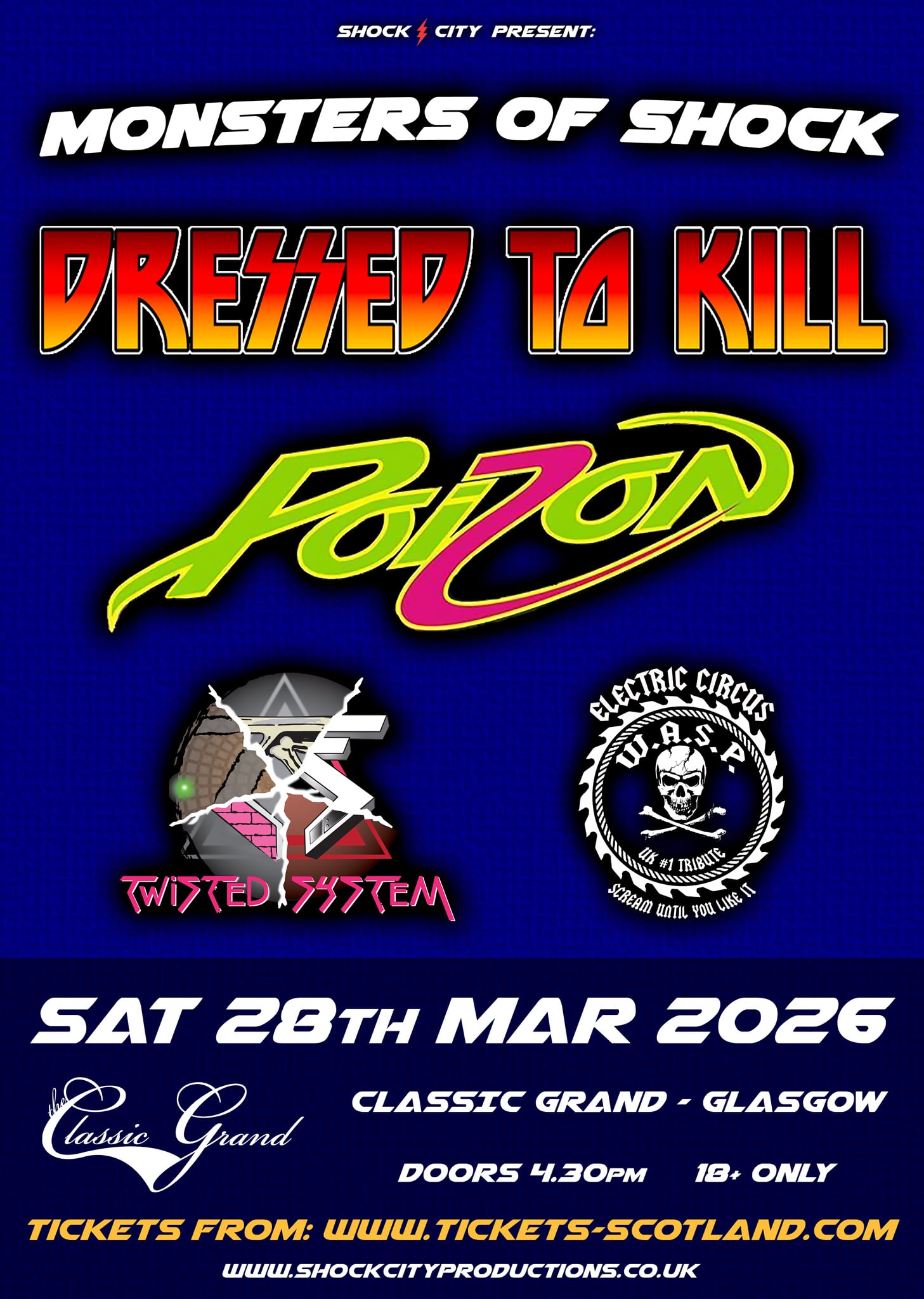 Monsters of shock :  4 Band Bill 