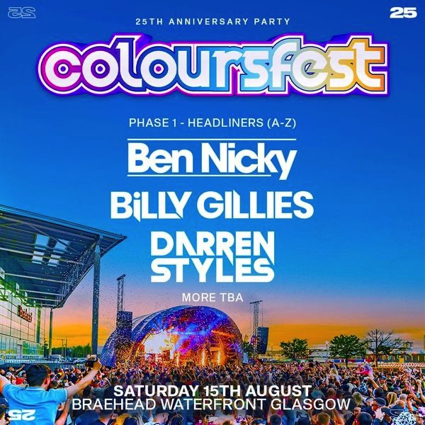 Coloursfest 25th Anniversary *Weekend * 
